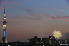 下町の風物詩（夕暮れ）