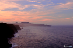 鵜ノ巣断崖の夕暮れ