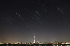 Sky Tree and Orion