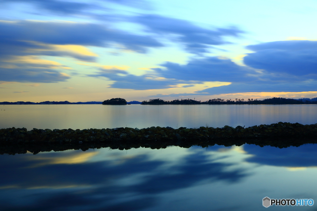 松島の夕時