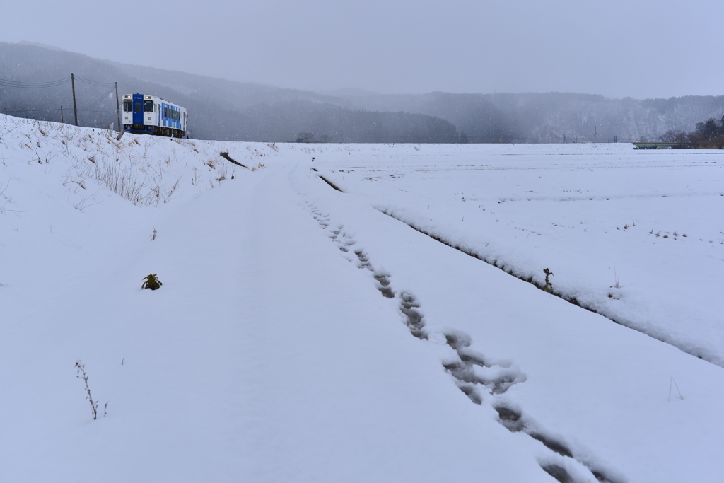 冬の由利高原鉄道