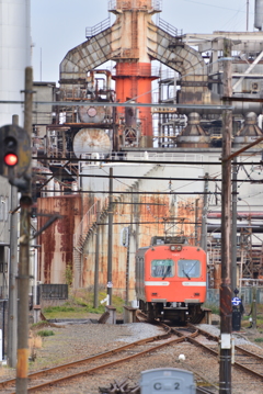 岳南電車の工場風景
