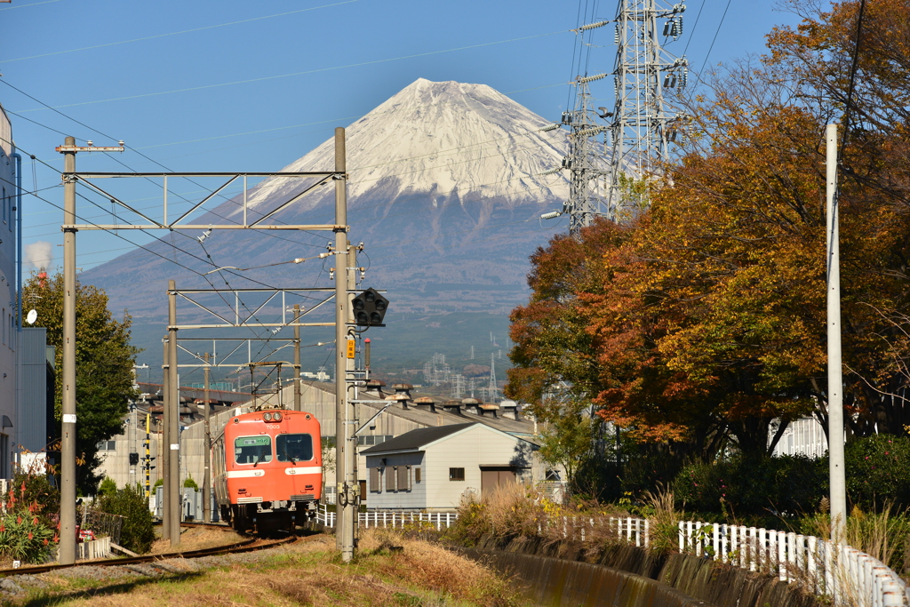 岳南鉄道と富士