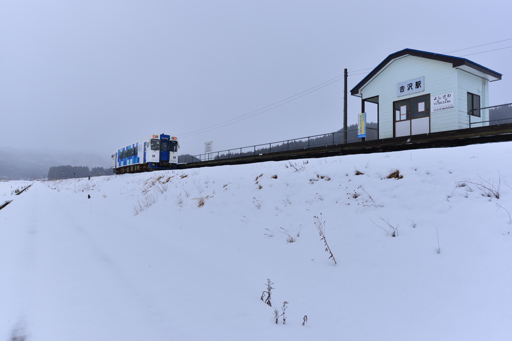 冬の由利高原鉄道