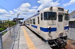 枕崎駅にて出発待ち