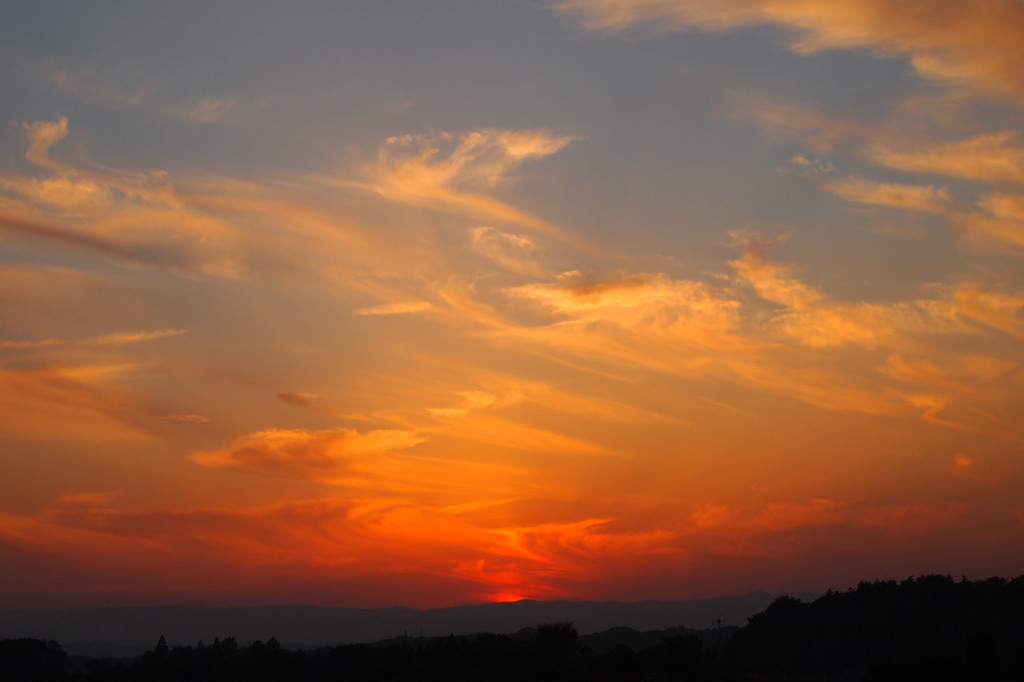 放課後の夕空