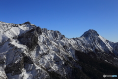 晴天の赤岳