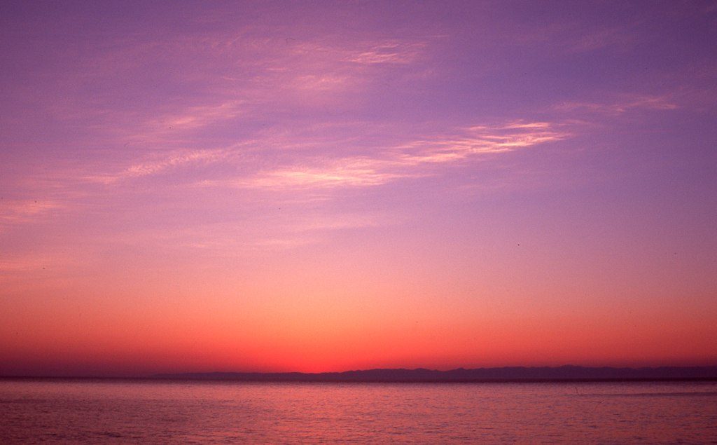 初めてのポジフィルム 夕景