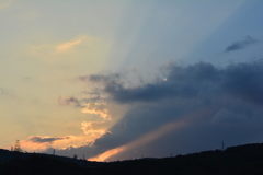 夏の終わりの夕景