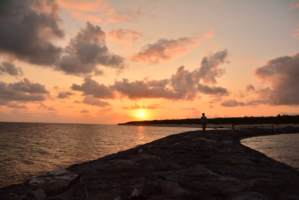 石垣島の夕景-1