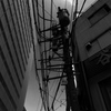 錦糸町の電柱と電線