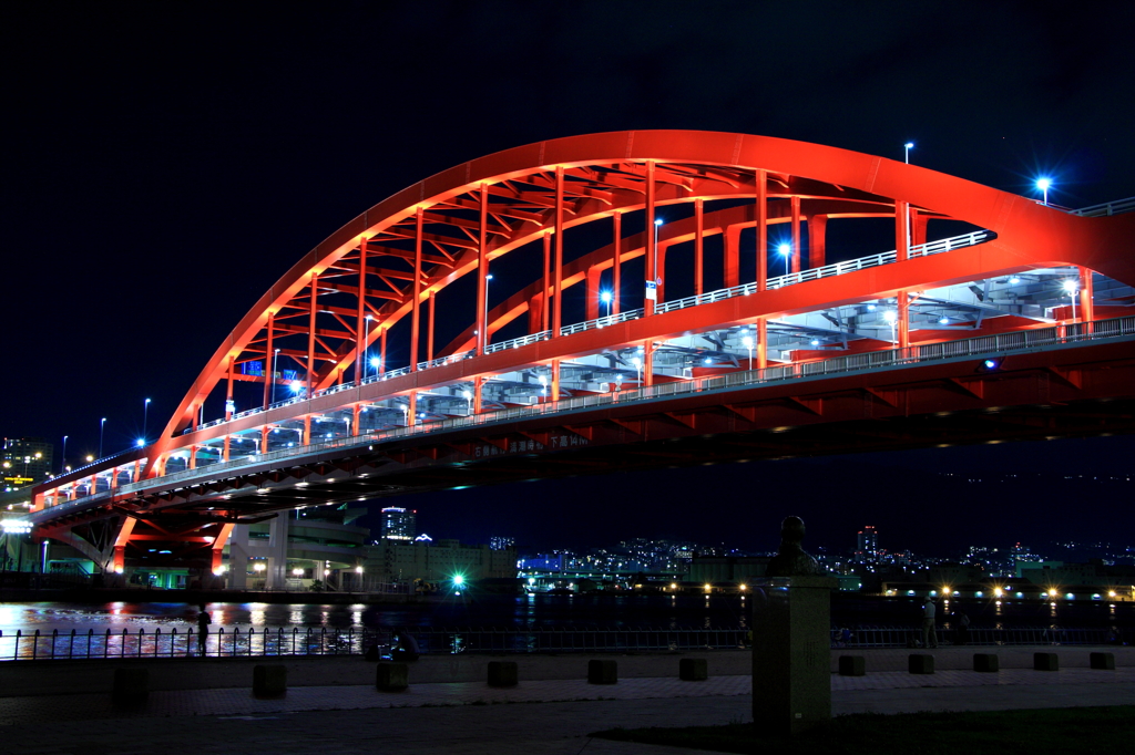 神戸大橋夜景