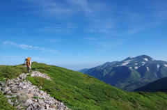 雄大な白山