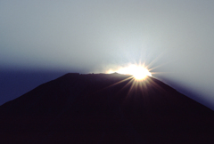 富士山頂からの日の出