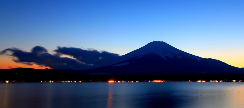 富士の夕暮れ①