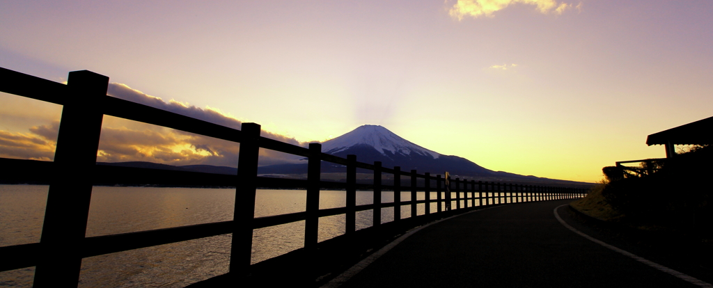 富士の夕暮れ②