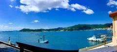 福良漁港にて