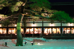 雪の結婚式