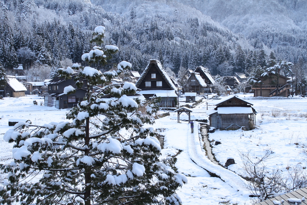 冬の村から