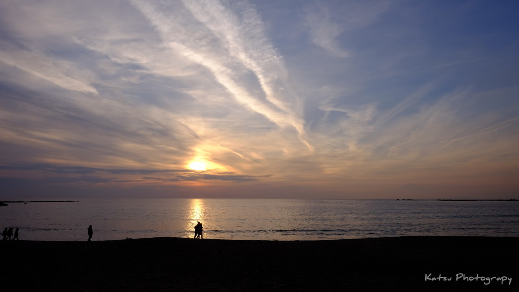葉山の夕暮れ