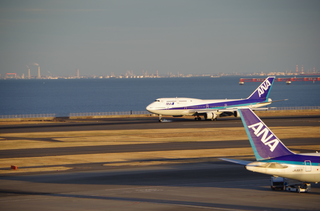 B747 Landing！