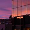恵比寿の夕焼けと街並み