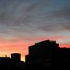 恵比寿の夕焼けと街並み