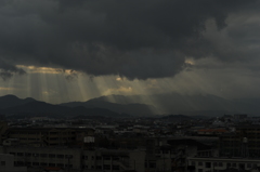 雲間からの光線