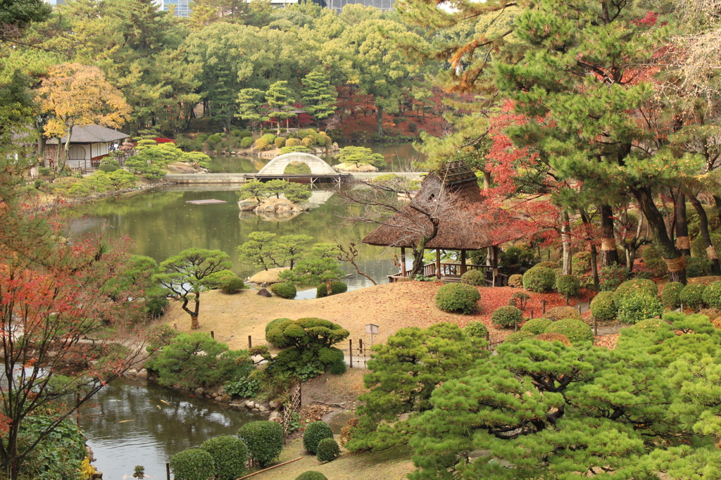 名勝　縮景園