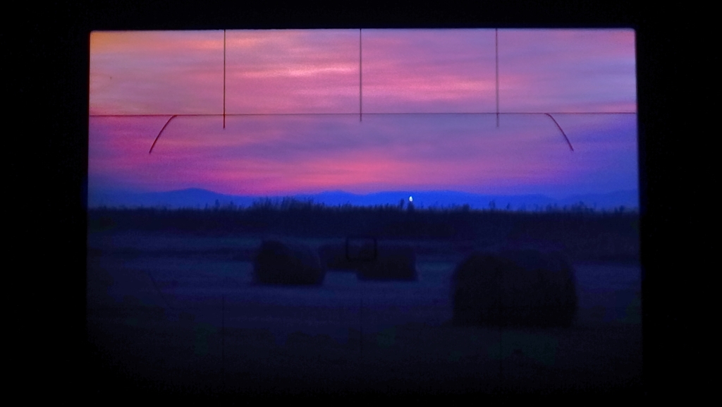 Through the finder.