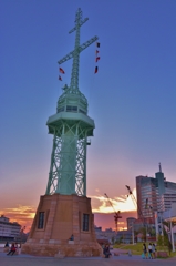 旧神戸港信号所　～神戸ハーバランドの黄昏時～