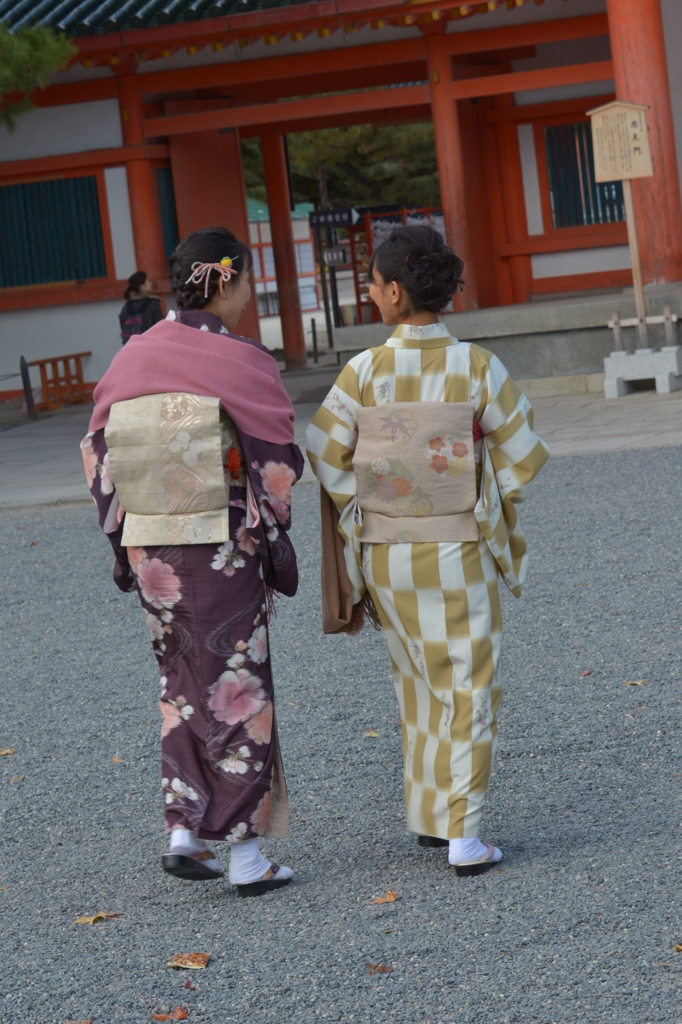 平安神宮にて