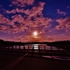 「渡月橋の夜明け」