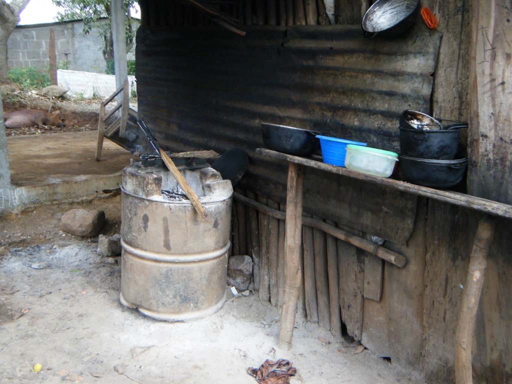 とあるニカラグアの家庭の台所