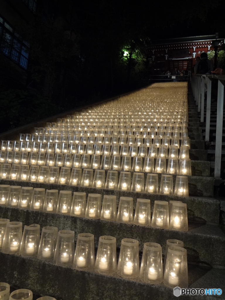 草津湯畑キャンドル「夢の灯り」２