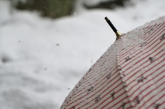 雪と傘