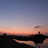 夕暮れの空港