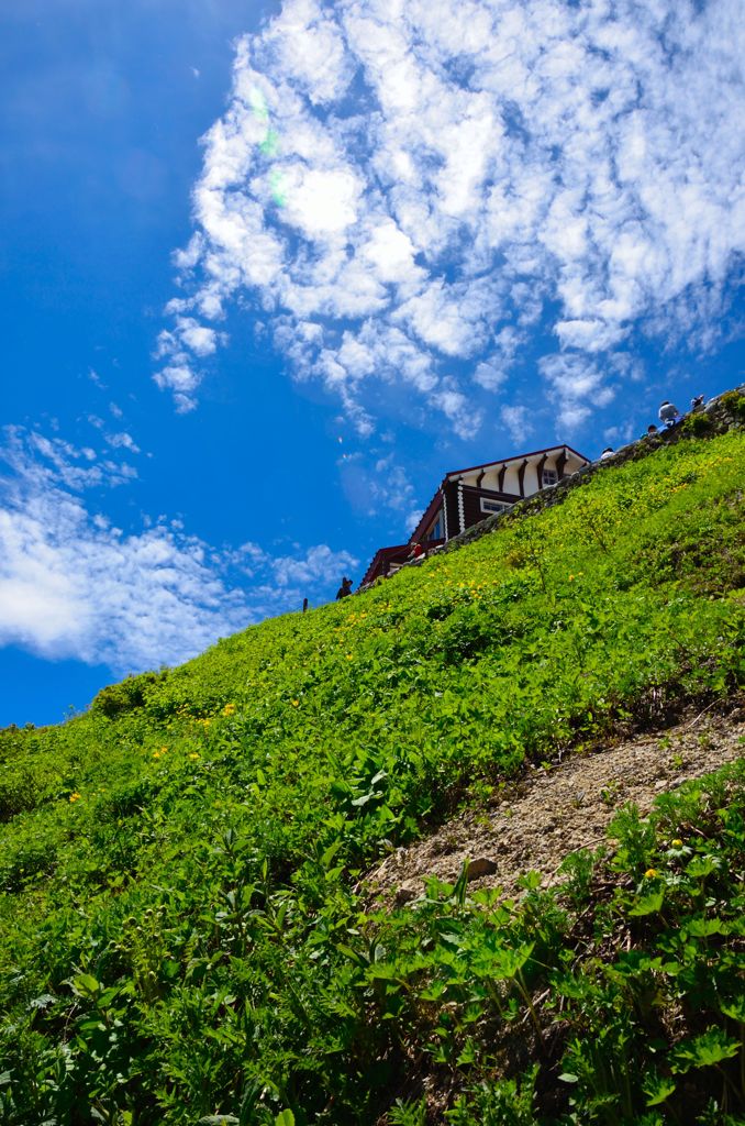 燕山荘まであと少し！（燕岳）
