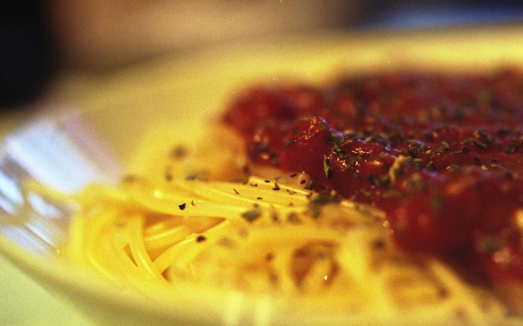 トマトソースのスパゲティ