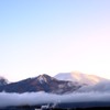 朝霧はれて浅間山