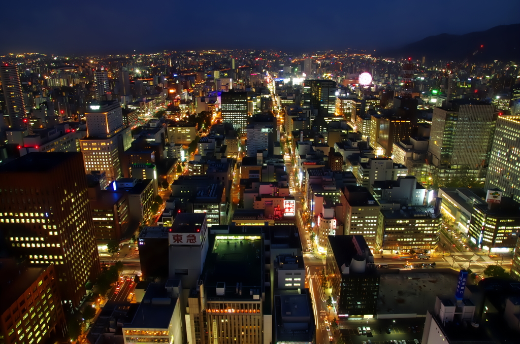 札幌JRタワーからの夜景