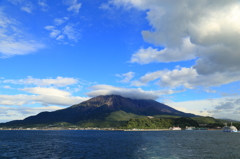 雄大な桜島