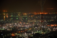 岡山 水島工業地帯の夜景