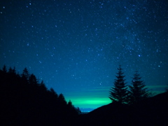 秋の澄んだ夜空
