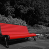 Red bench