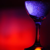 Wine glass in the red