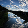 Sky in river