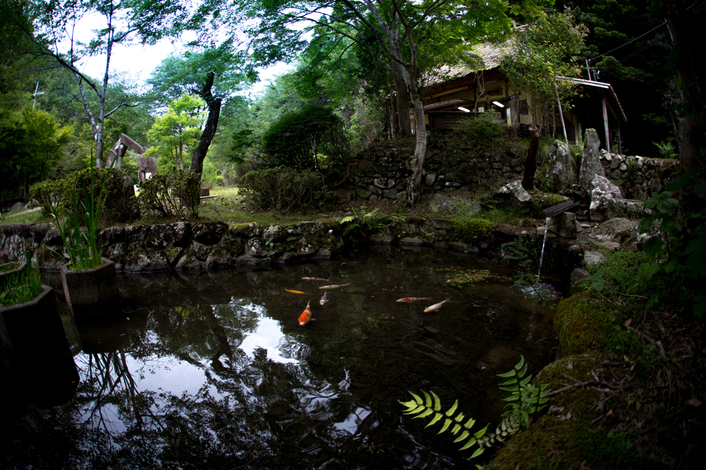 水車小屋のある景色