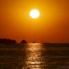 美しき新舞子浜の夕景
