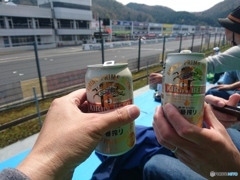 サーキットで休憩